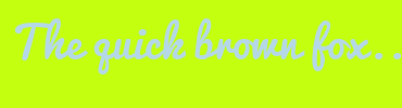 Image with Font Color B4D8E7 and Background Color C3FF0F